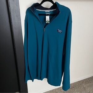 Men's Comfort Stretch Piqué Quarter Zip Pullover, Long-Sleeve 3XLT